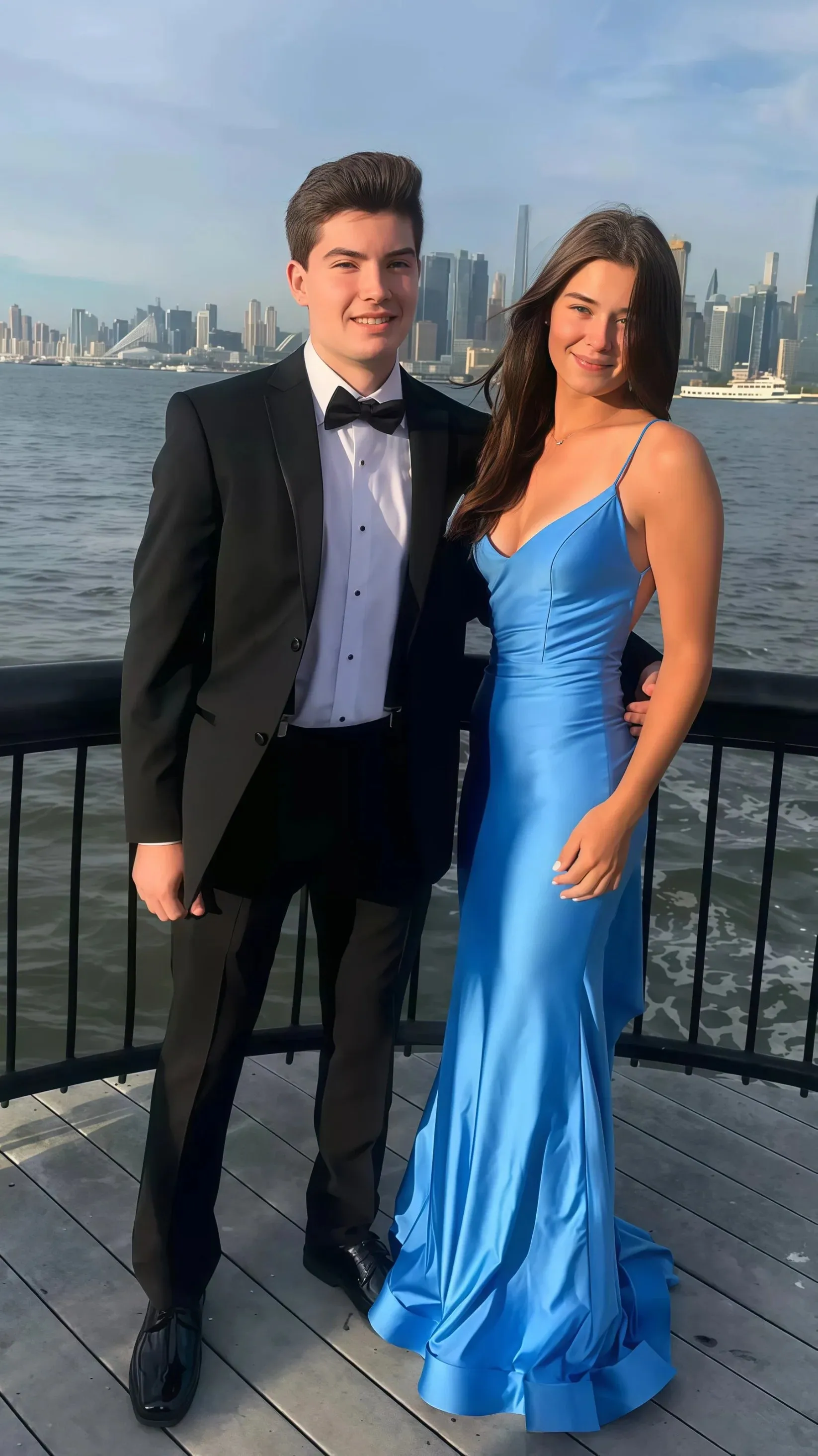 Simple purple Prom Dress Satin Mermaid Evening Dress Open Back sold by My Chic Dress product image thumbnail 2