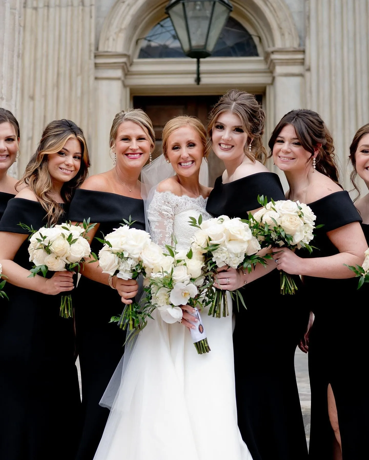 Cheap Black Satin Bridesmaid Dress Off the Shoulder with Slit sold by My Chic Dress product image thumbnail 3