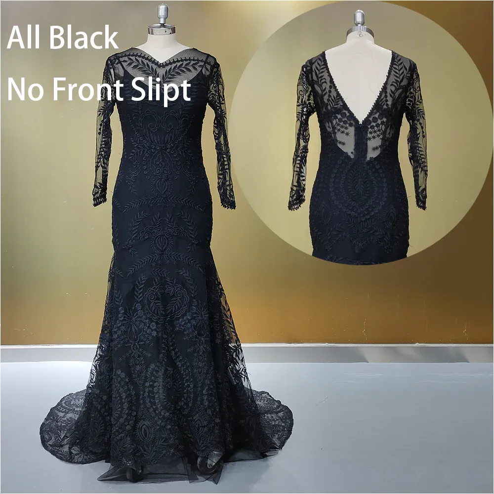 Country Destination Wedding Dress Boho Lace Illusion Mermaid Bridal Gown sold by My Chic Dress product image thumbnail 3