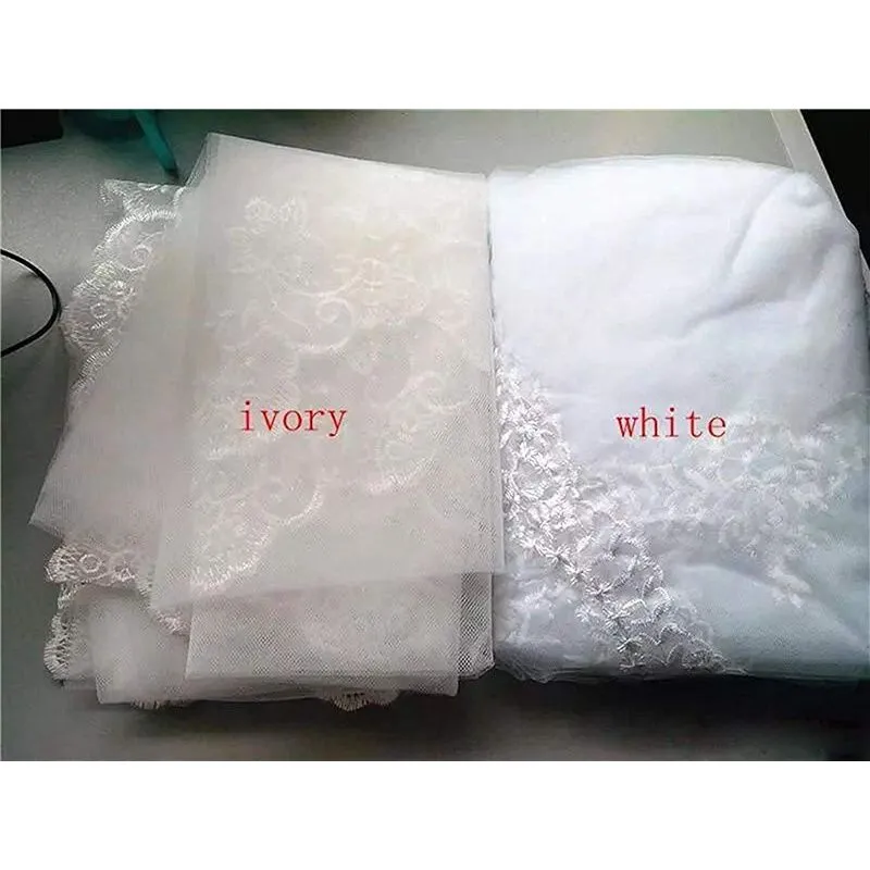Cheap 4M Wedding Dresses Veil Tulle Full Edge Lace Bridal Veil sold by My Chic Dress product image thumbnail 4