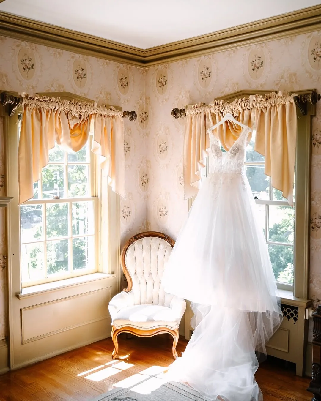 Unique Garden Wedding Dress Lace V Neck A-Line Beach Bridal Gown sold by My Chic Dress product image thumbnail 2