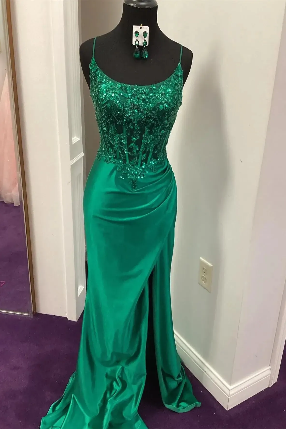 Mermaid Satin Royal Blue Prom Dress 2026 Long Evening Dress sold by My Chic Dress product image thumbnail 2