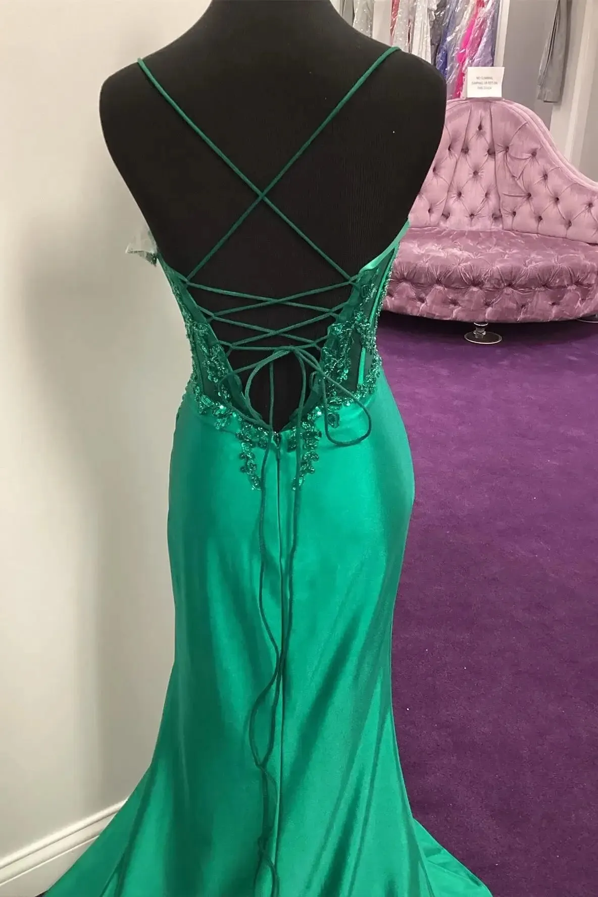 Mermaid Satin Royal Blue Prom Dress 2026 Long Evening Dress sold by My Chic Dress product image thumbnail 5