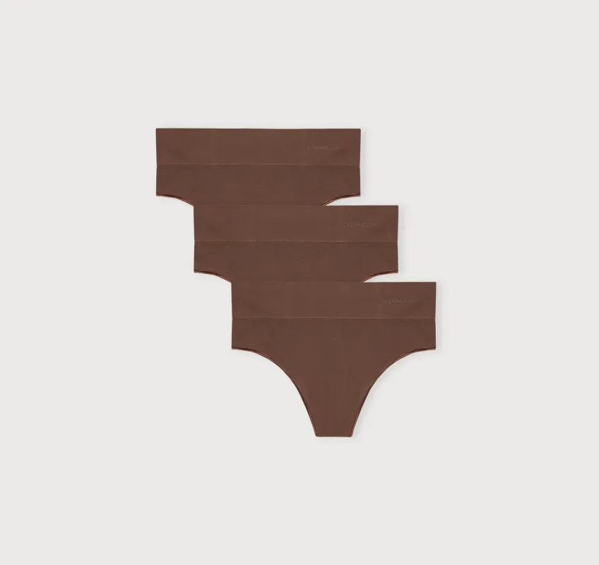 Smooth Thong 3-Pack sold by Organic Basics