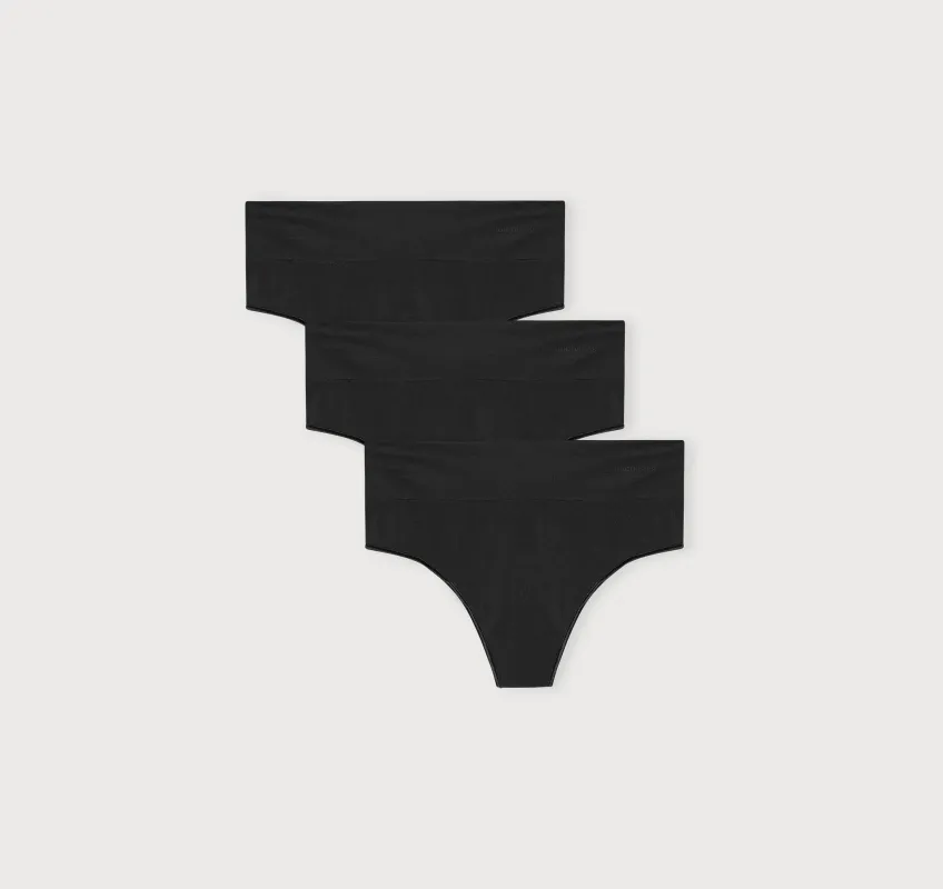 Smooth Thong 3-Pack sold by Organic Basics