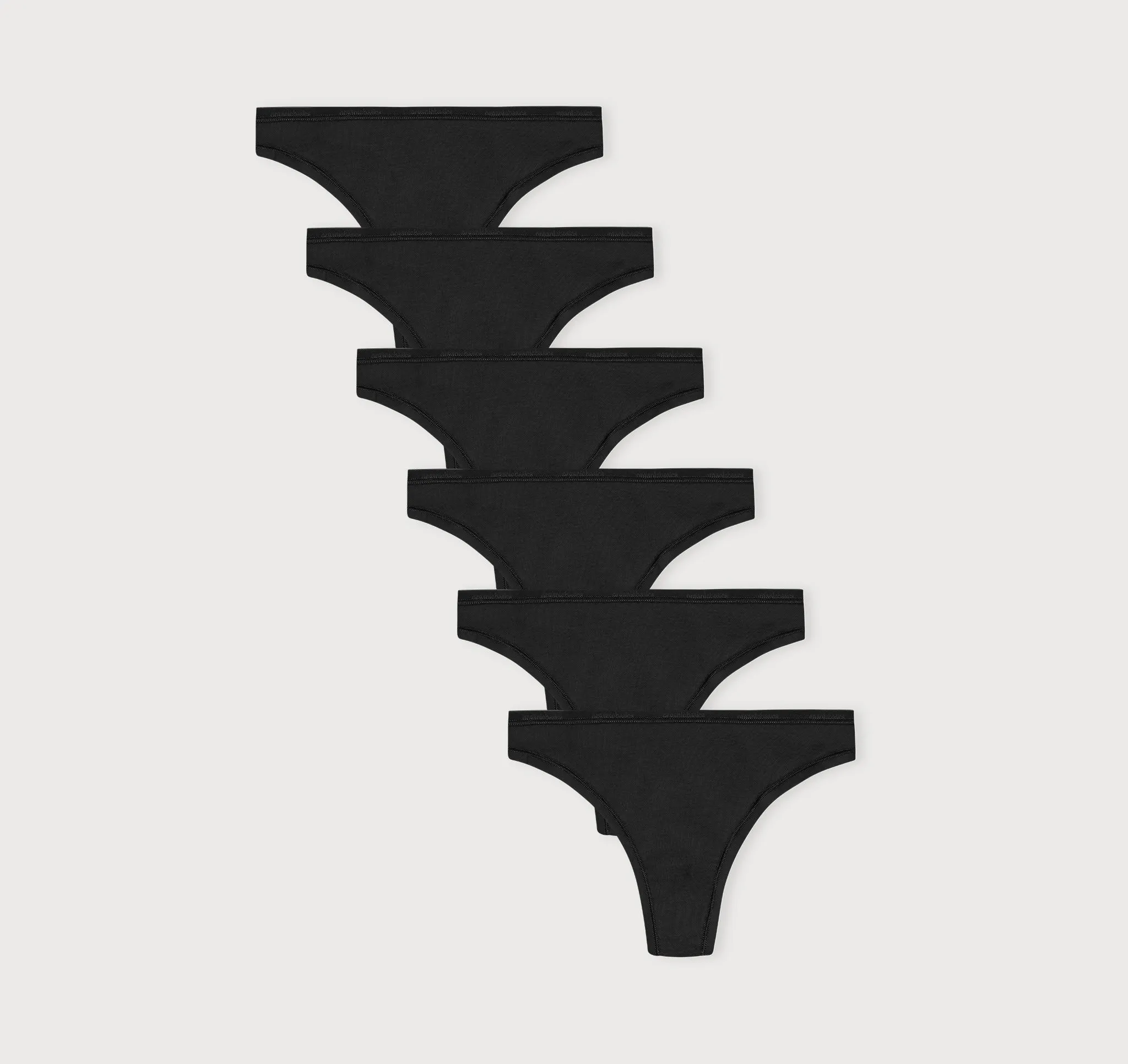 Core Thong 6-Pack sold by Organic Basics