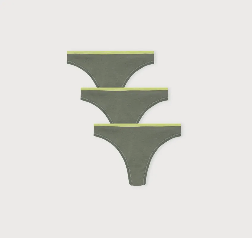 Core Thong 3-Pack sold by Organic Basics