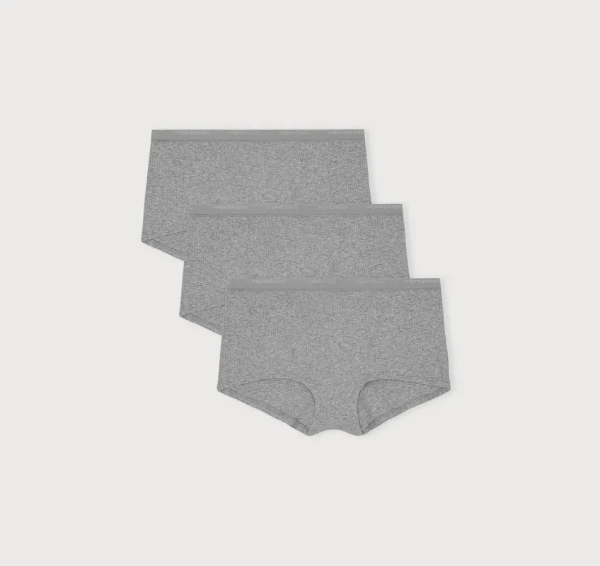 Core Rib Shorty 3-Pack sold by Organic Basics