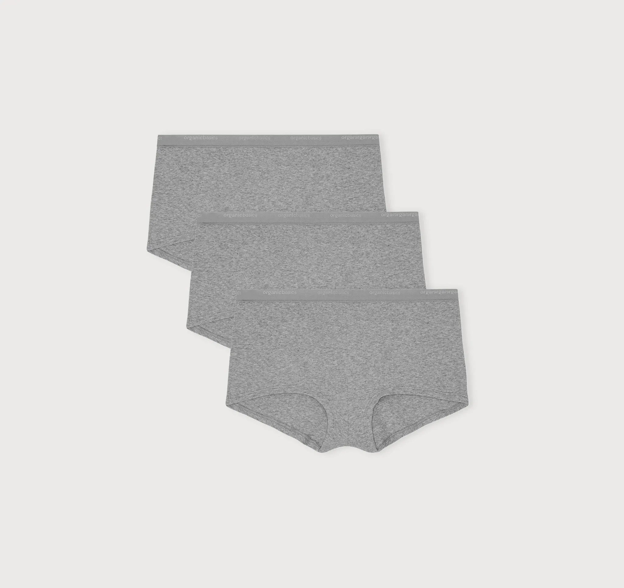 Core Rib Shorty 3-Pack sold by Organic Basics
