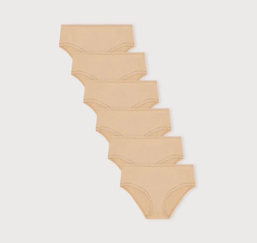 Core Rib Briefs 6-Pack sold by Organic Basics