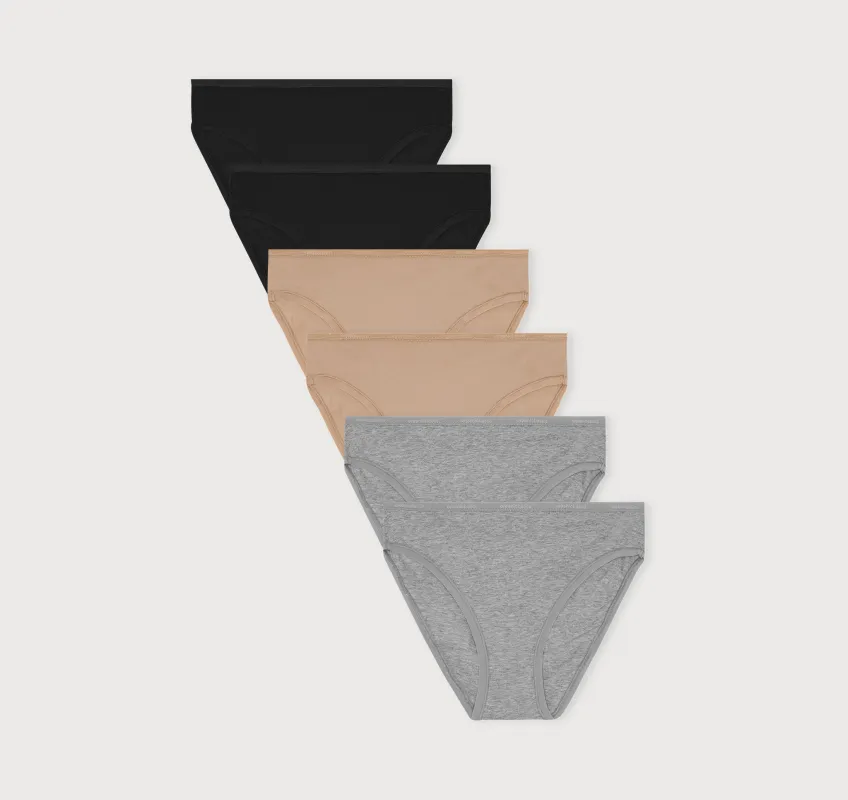 Core High-Leg Briefs 6-Pack sold by Organic Basics