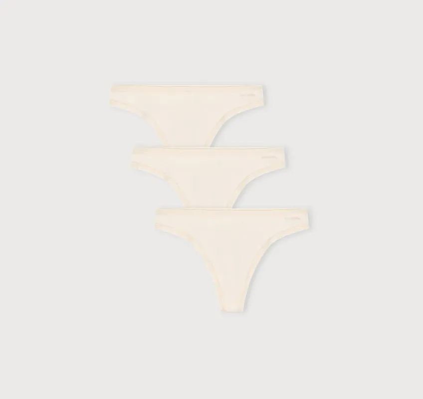 Core Thong 3-Pack sold by Organic Basics