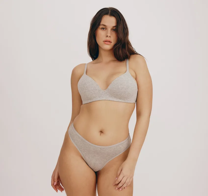 Core Wireless Plunge Bra sold by Organic Basics