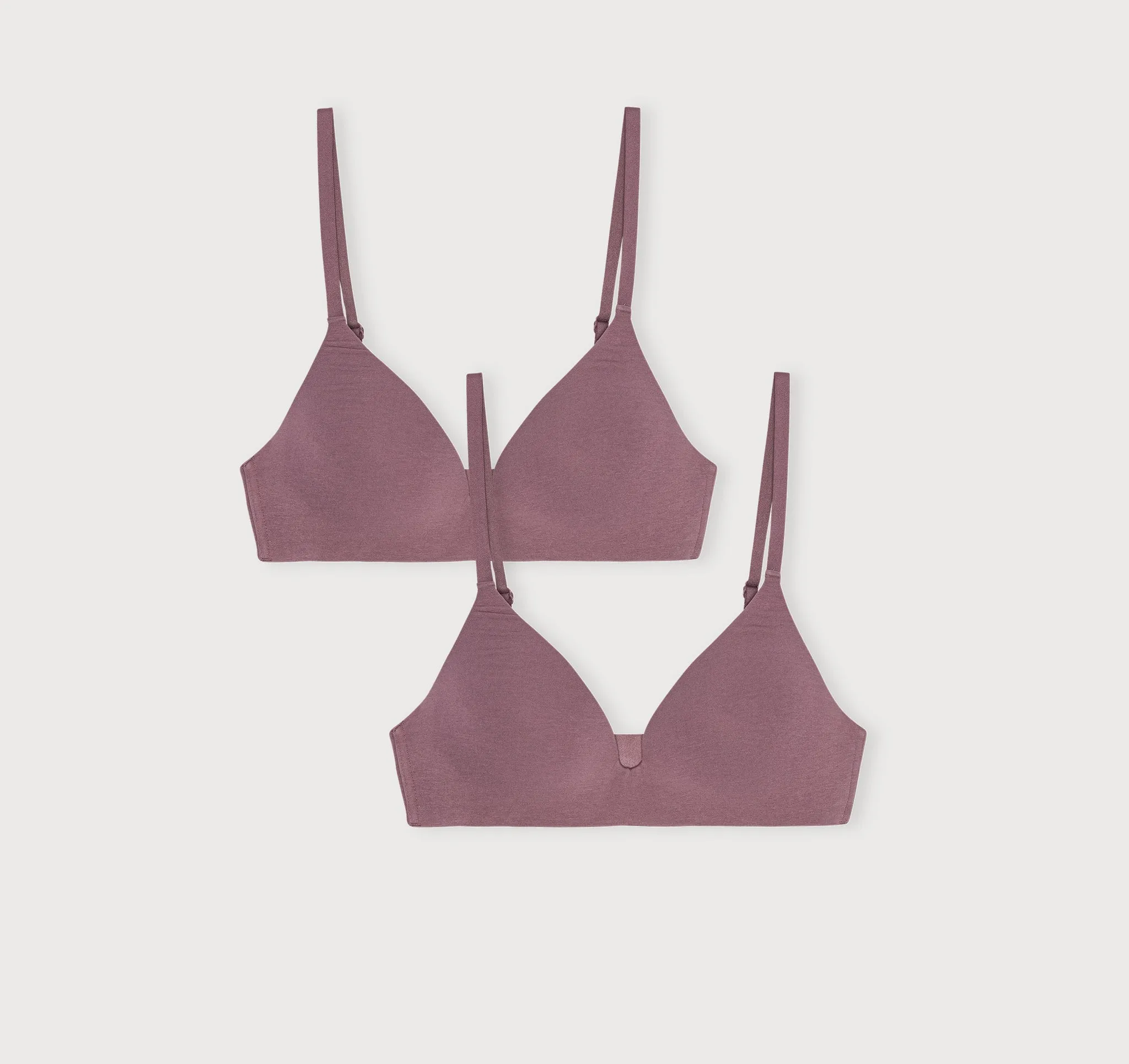 Core Wireless Plunge Bra 2-Pack sold by Organic Basics