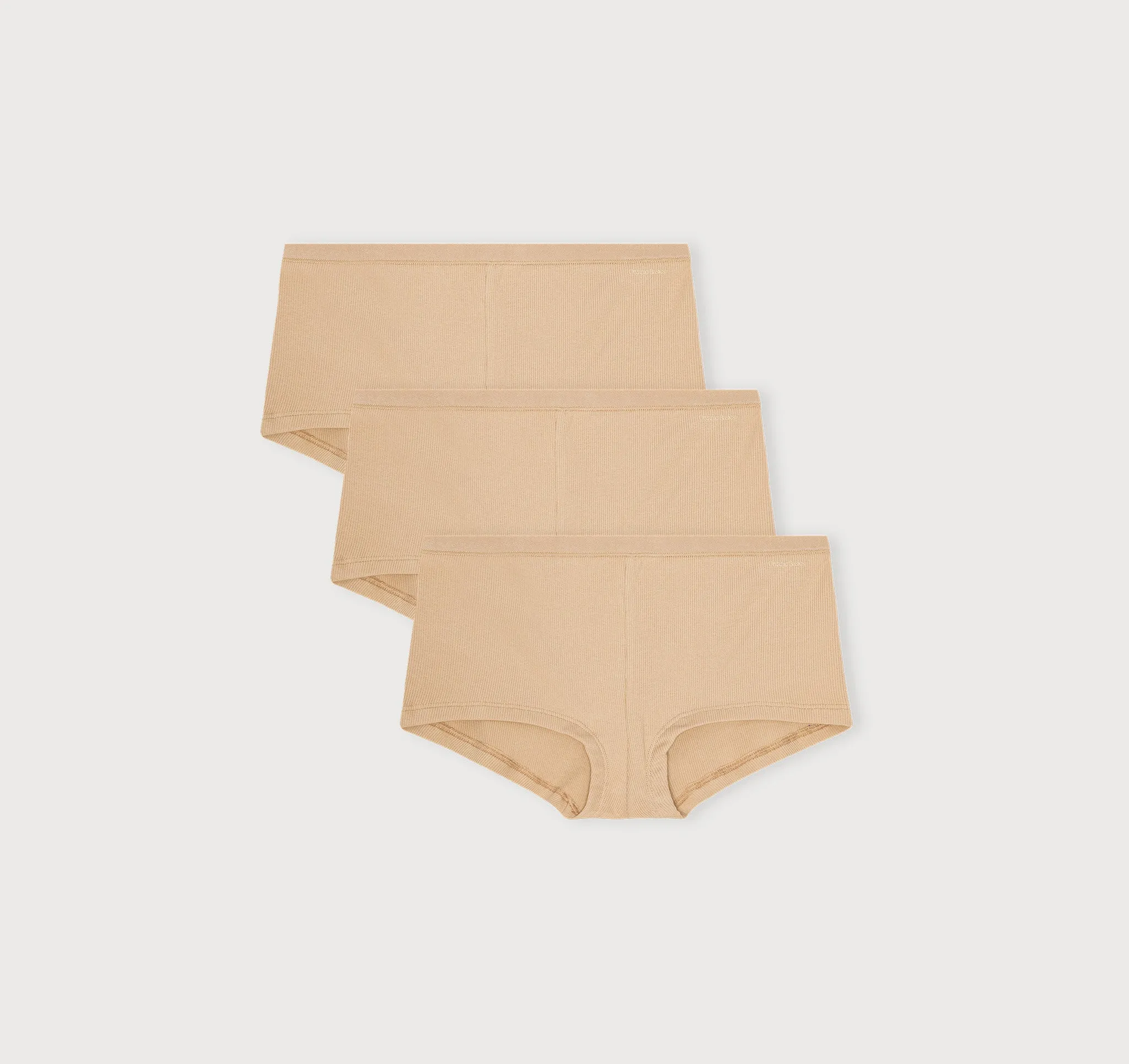 Core Rib Shorty 3-Pack sold by Organic Basics