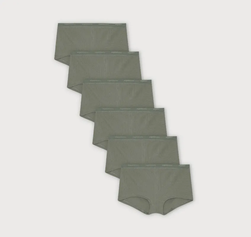 Core Rib Shorty 6-Pack sold by Organic Basics