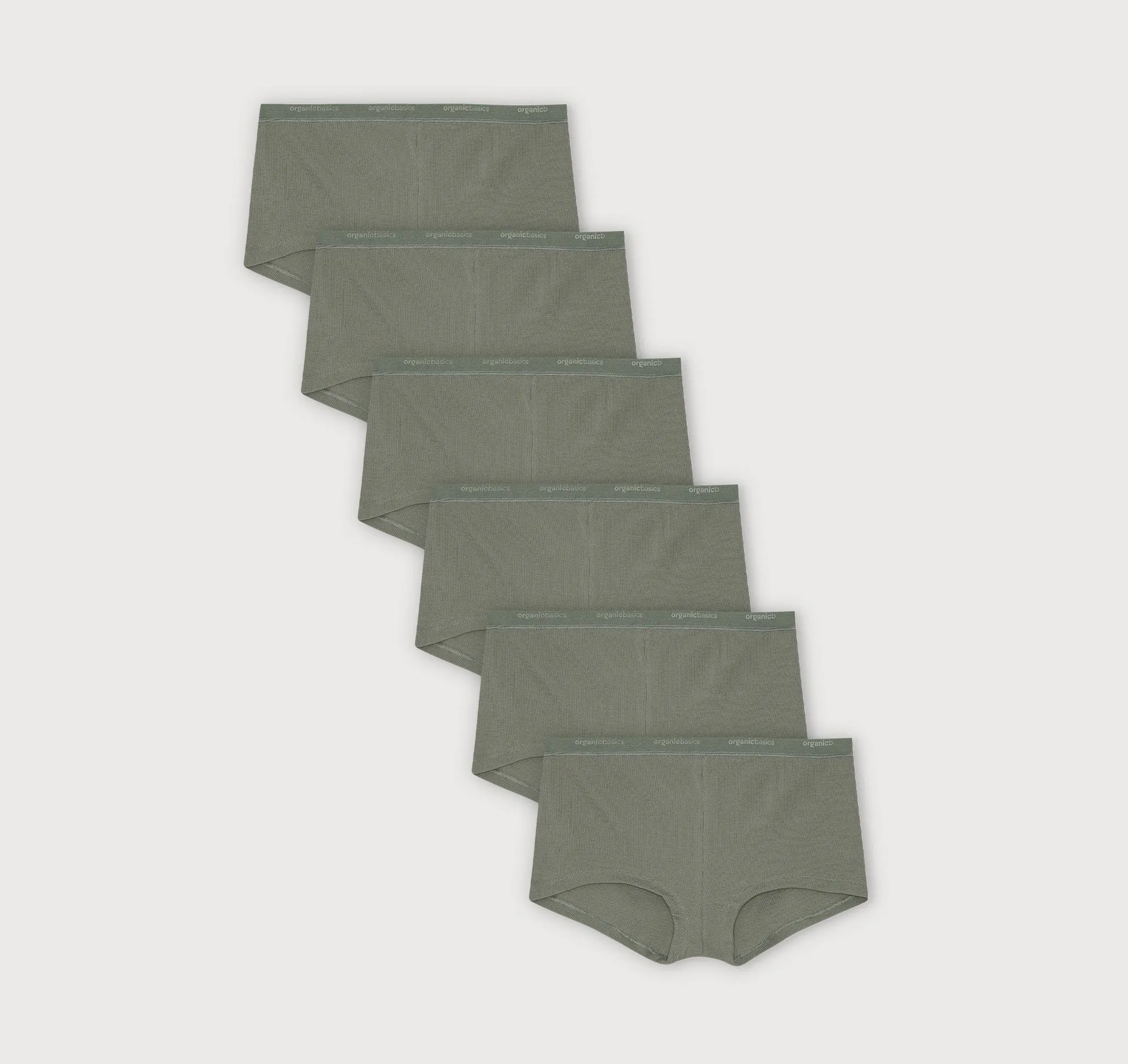 Core Rib Shorty 6-Pack sold by Organic Basics