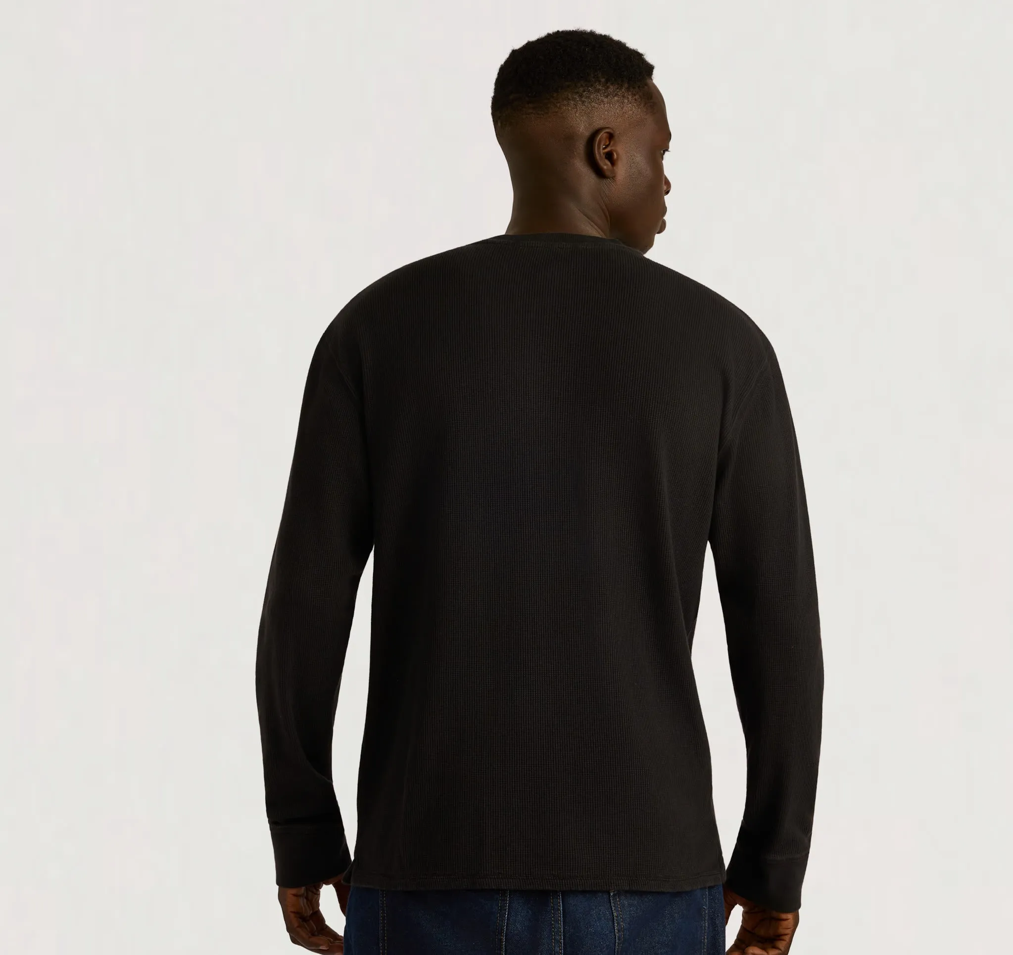 Waffle Henley Long Sleeve sold by Organic Basics product image thumbnail 2