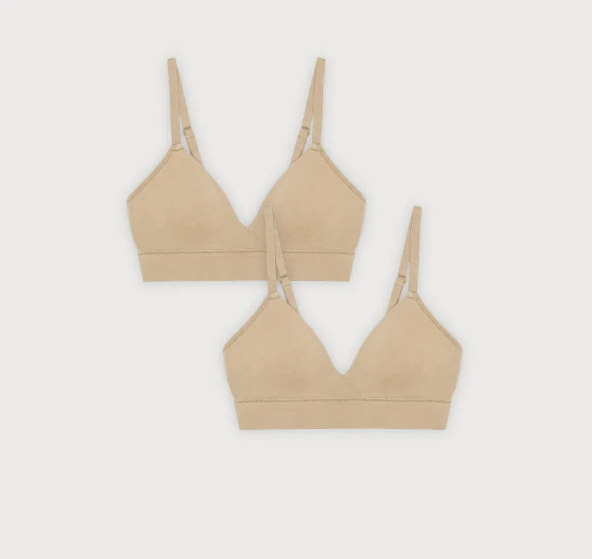 Smooth Padded Bra 2-Pack sold by Organic Basics