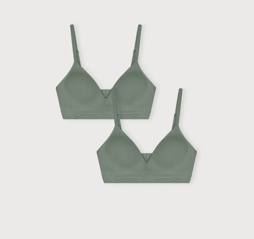 Smooth Padded Bra 2-Pack sold by Organic Basics