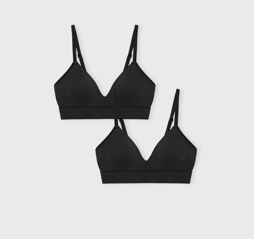 Smooth Padded Bra 2-Pack sold by Organic Basics