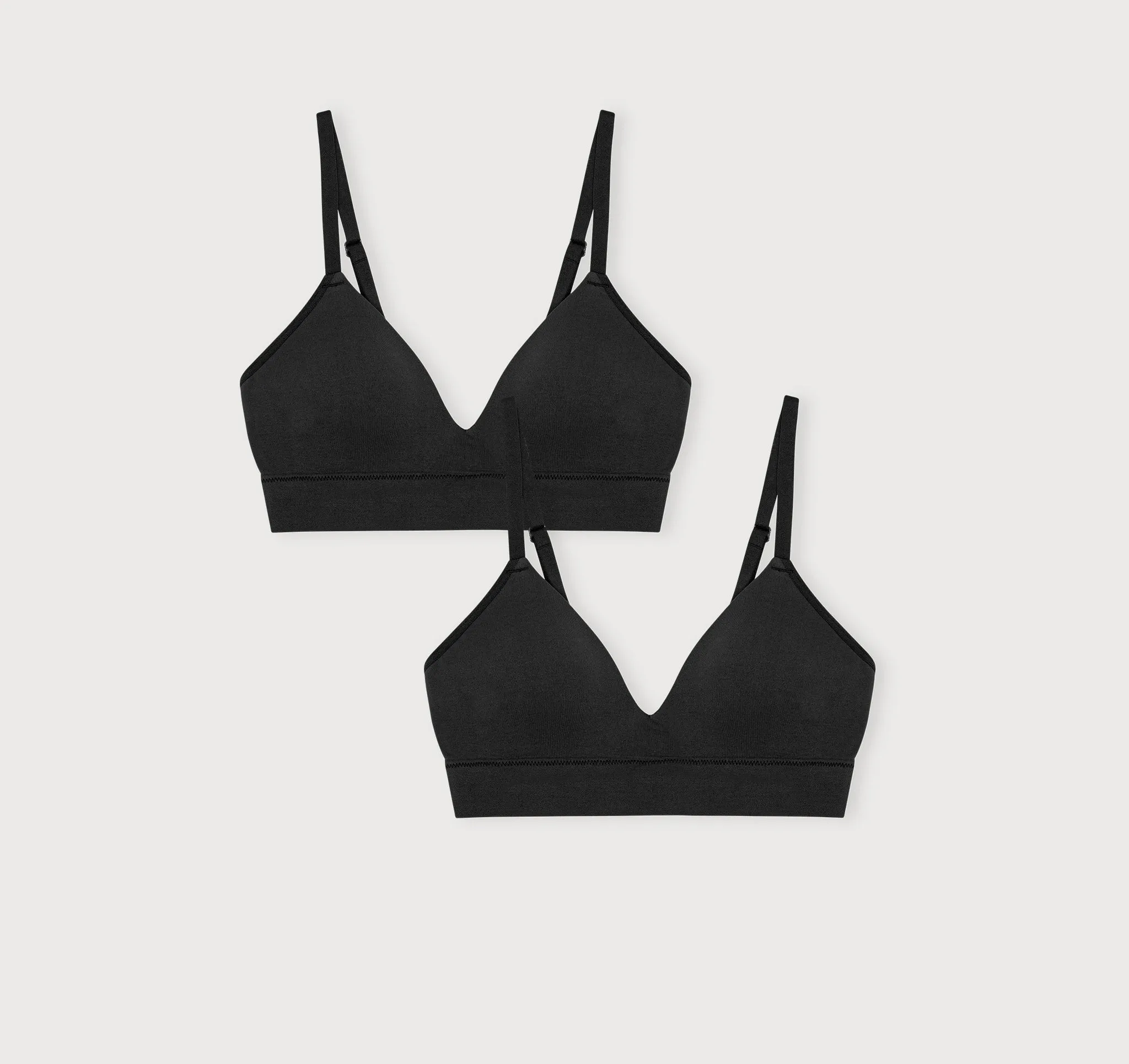Smooth Padded Bra 2-Pack sold by Organic Basics