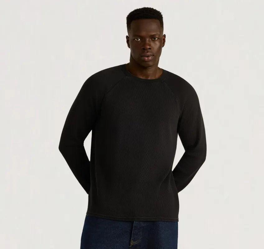 Waffle Raglan Long Sleeve sold by Organic Basics