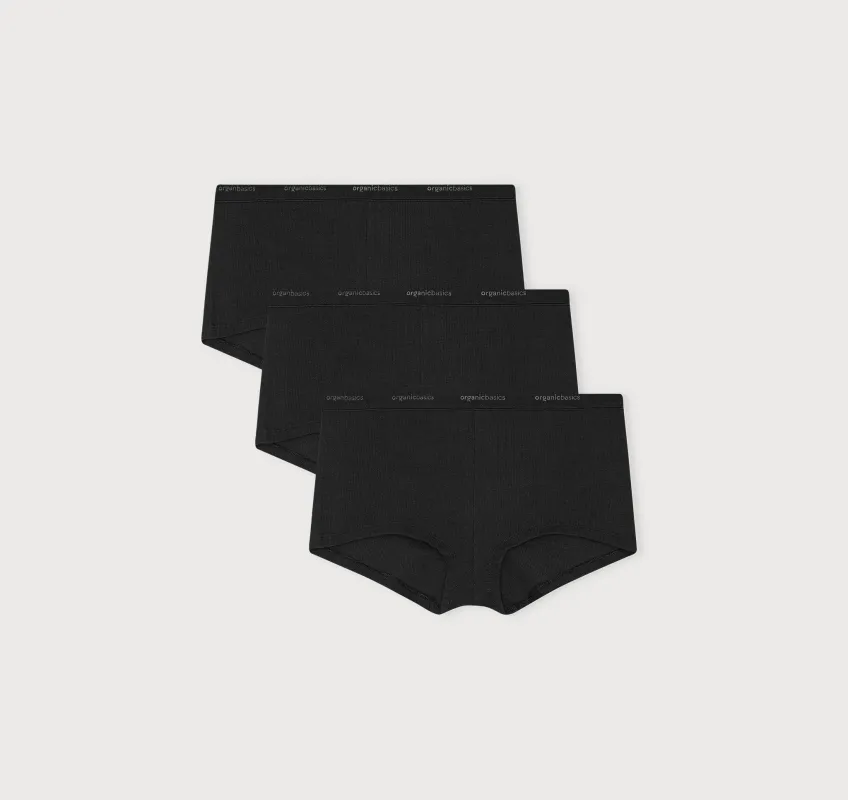 Core Rib Shorty 3-Pack sold by Organic Basics