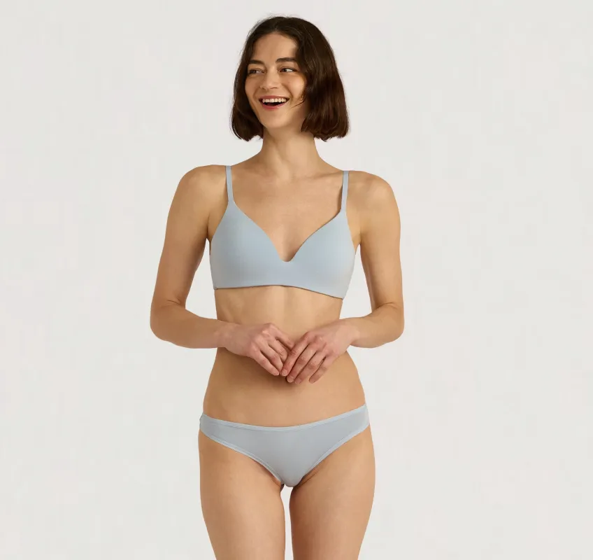 Core Wireless Plunge Bra sold by Organic Basics