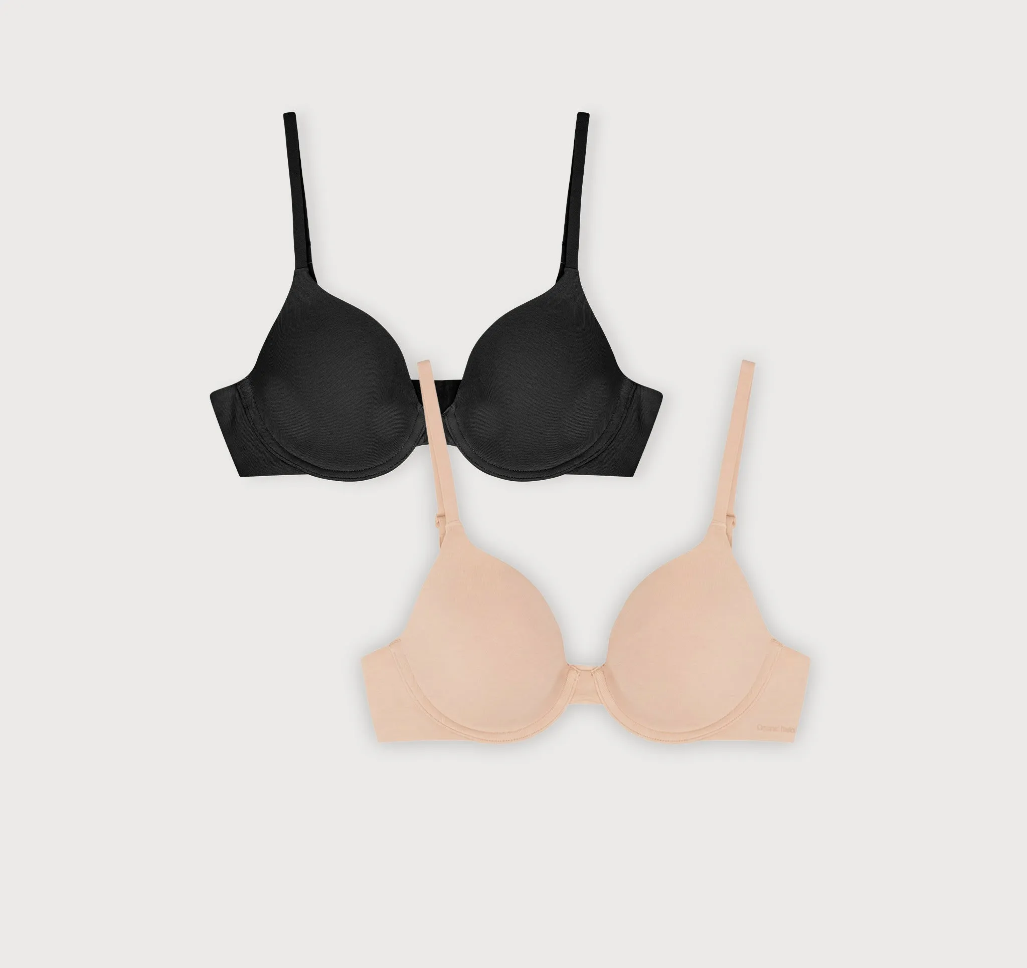 Core Full Coverage Bra 2-Pack sold by Organic Basics