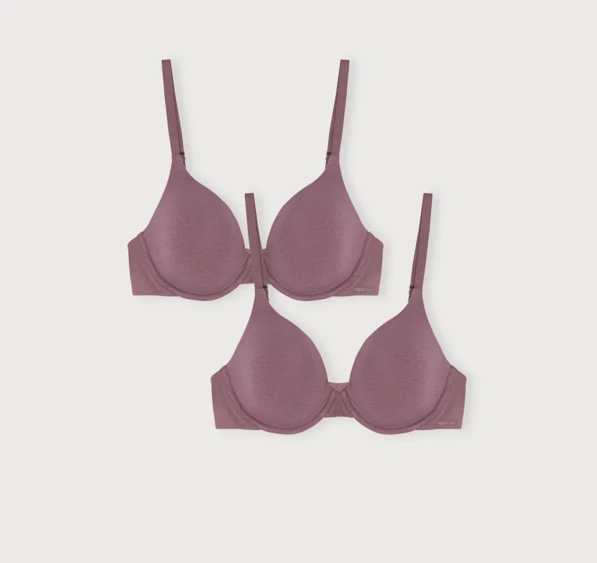 Core Full Coverage Bra 2-Pack sold by Organic Basics