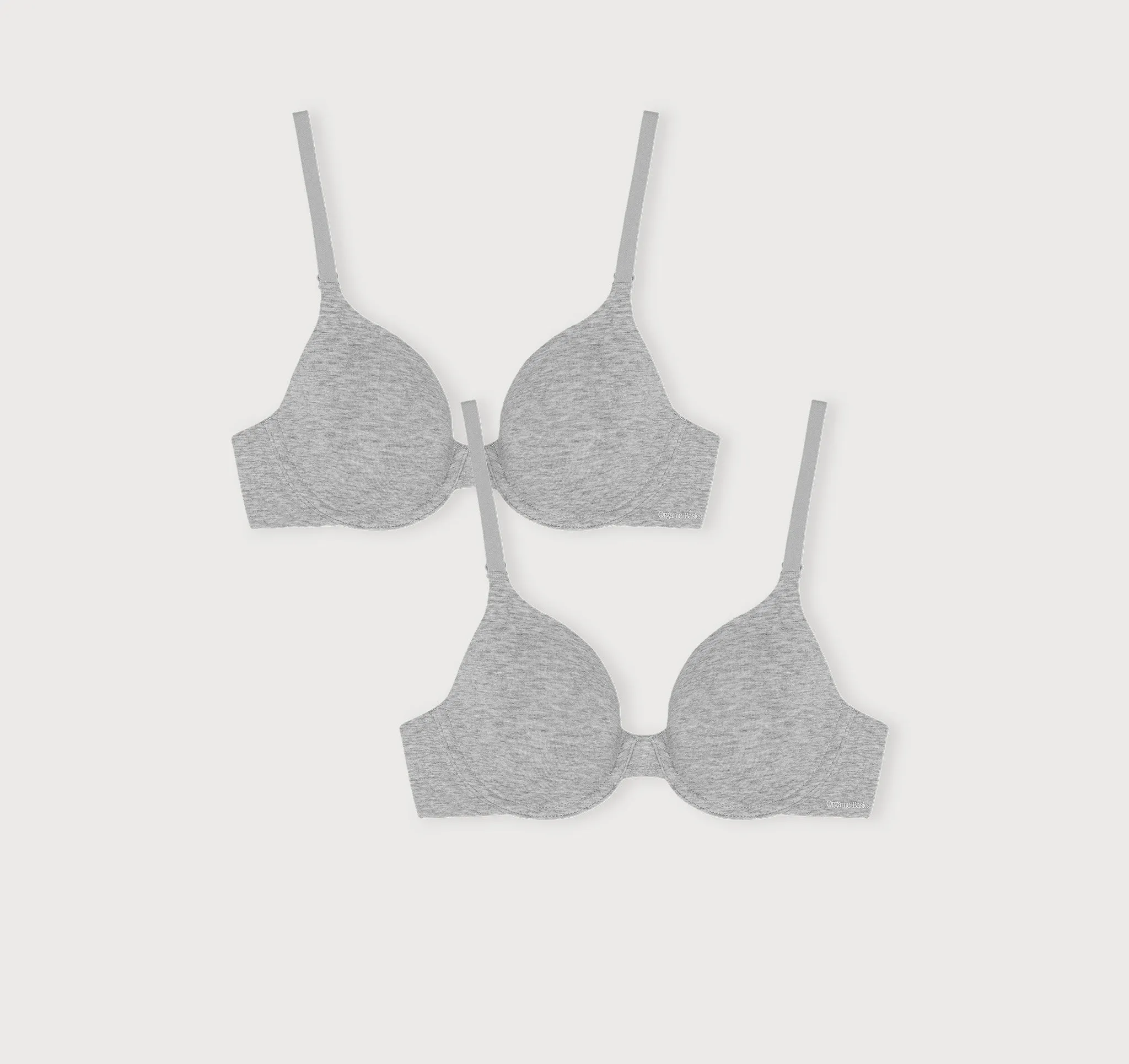 Core Full Coverage Bra 2-Pack sold by Organic Basics