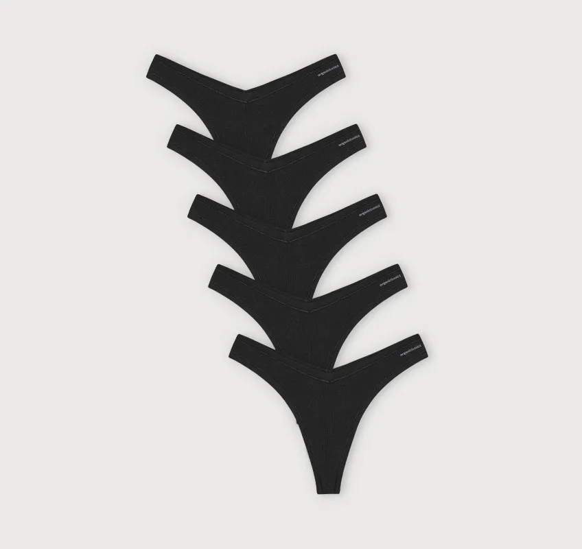 Flex Thong 5-Pack sold by Organic Basics