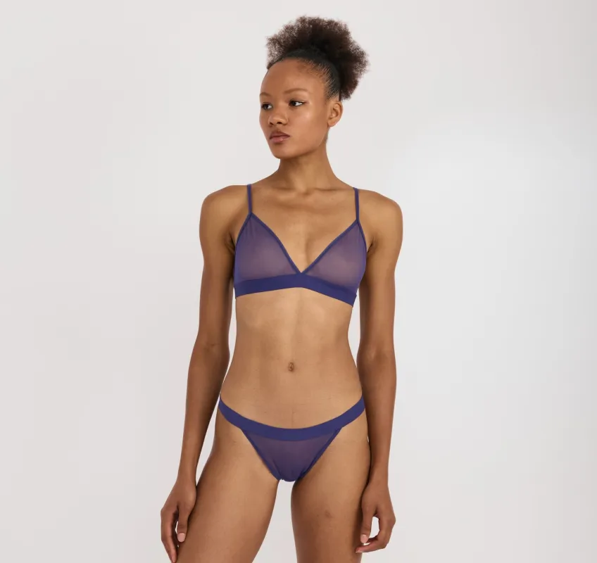 Mesh Triangle Bralette made by Organic Basics