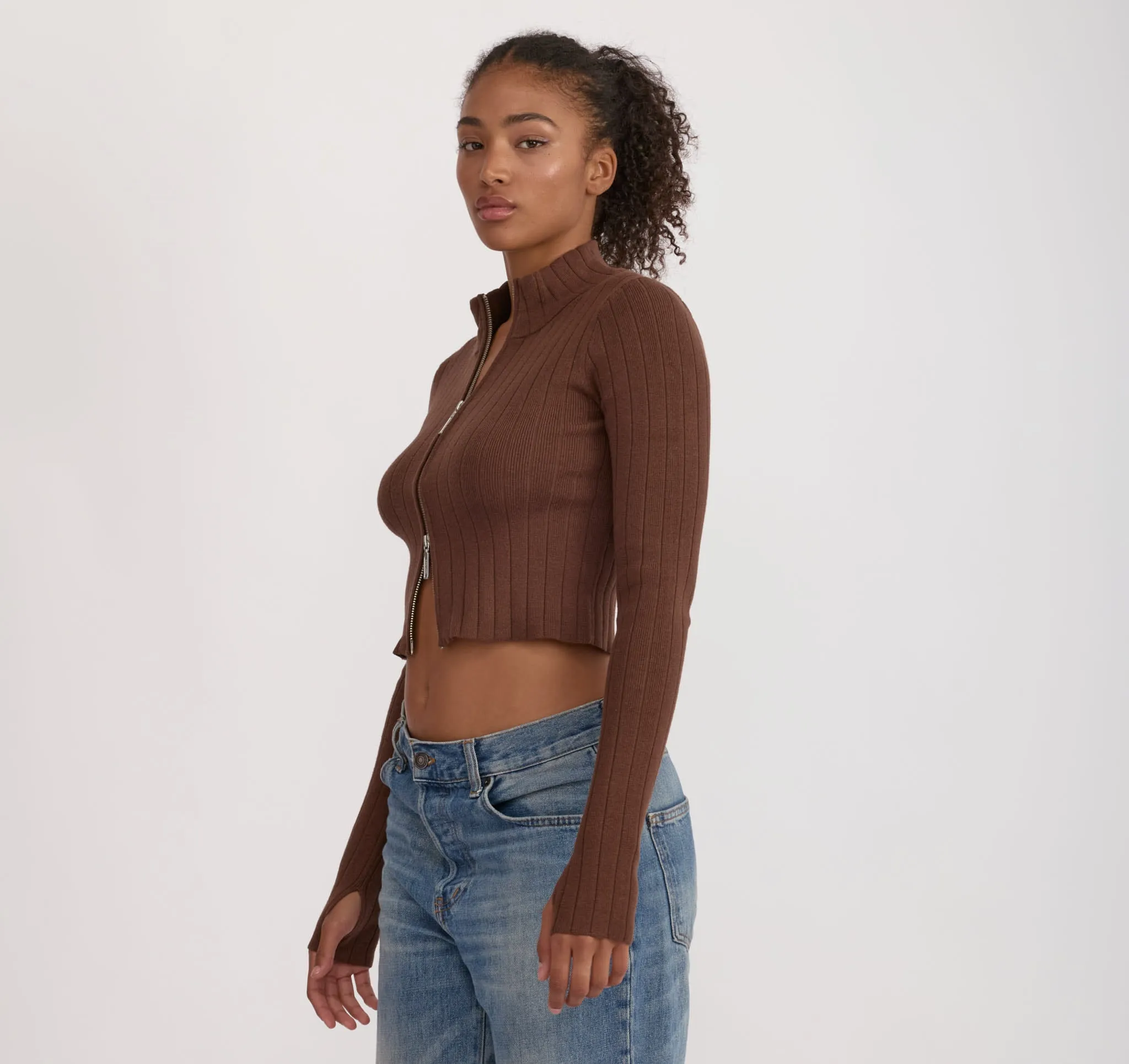 Soft Knit Rib Track Jacket sold by Organic Basics product image thumbnail 2