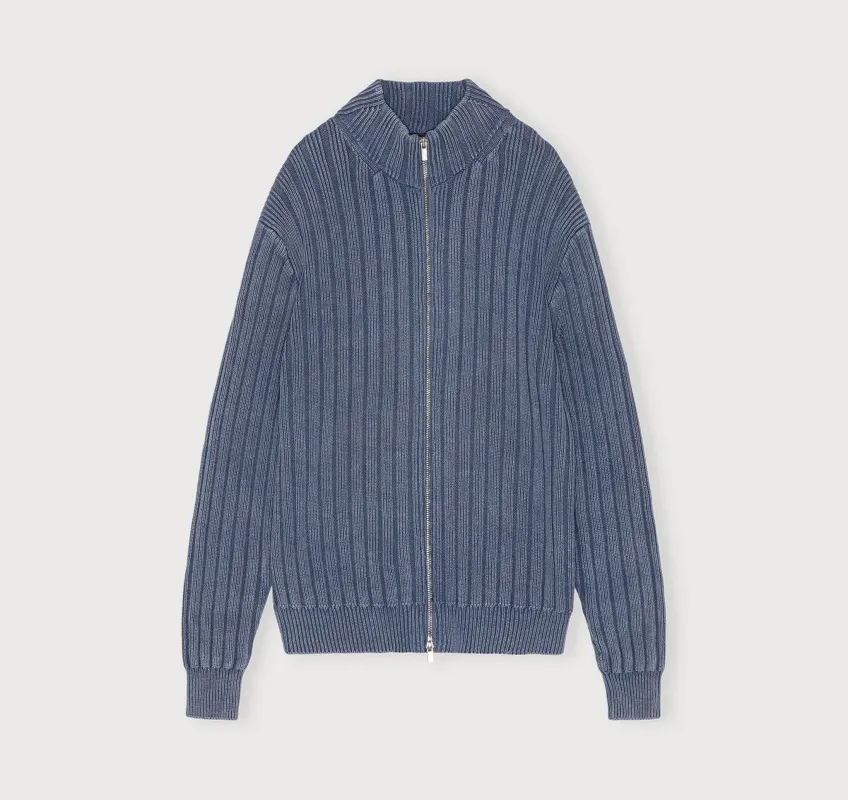 Soft Knit Rib Zip Track Jacket sold by Organic Basics