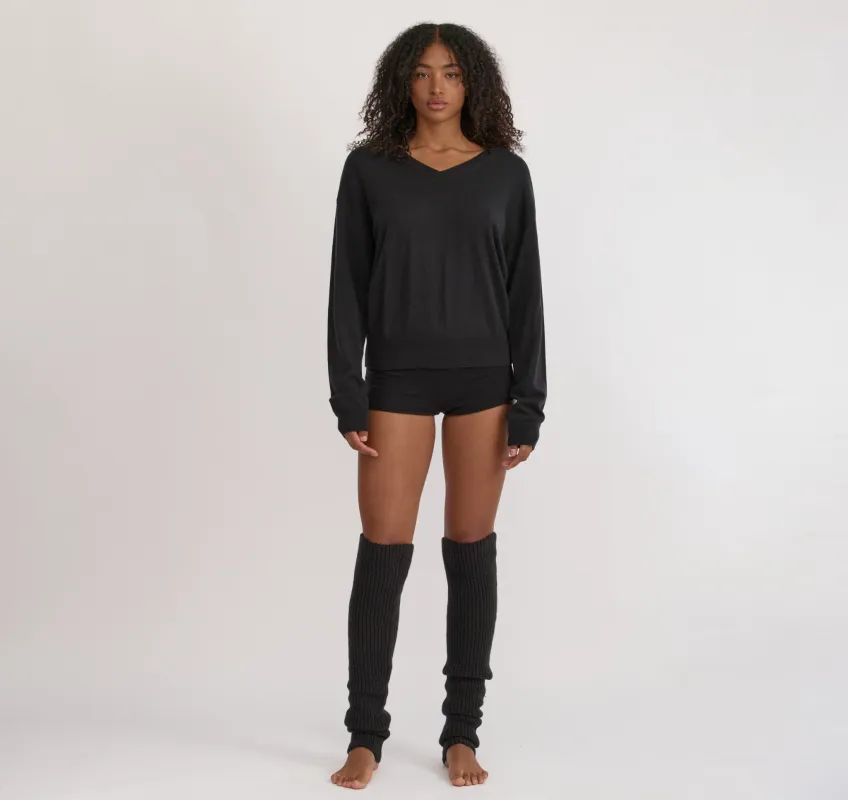 Fine Knit V-Neck Sweater sold by Organic Basics