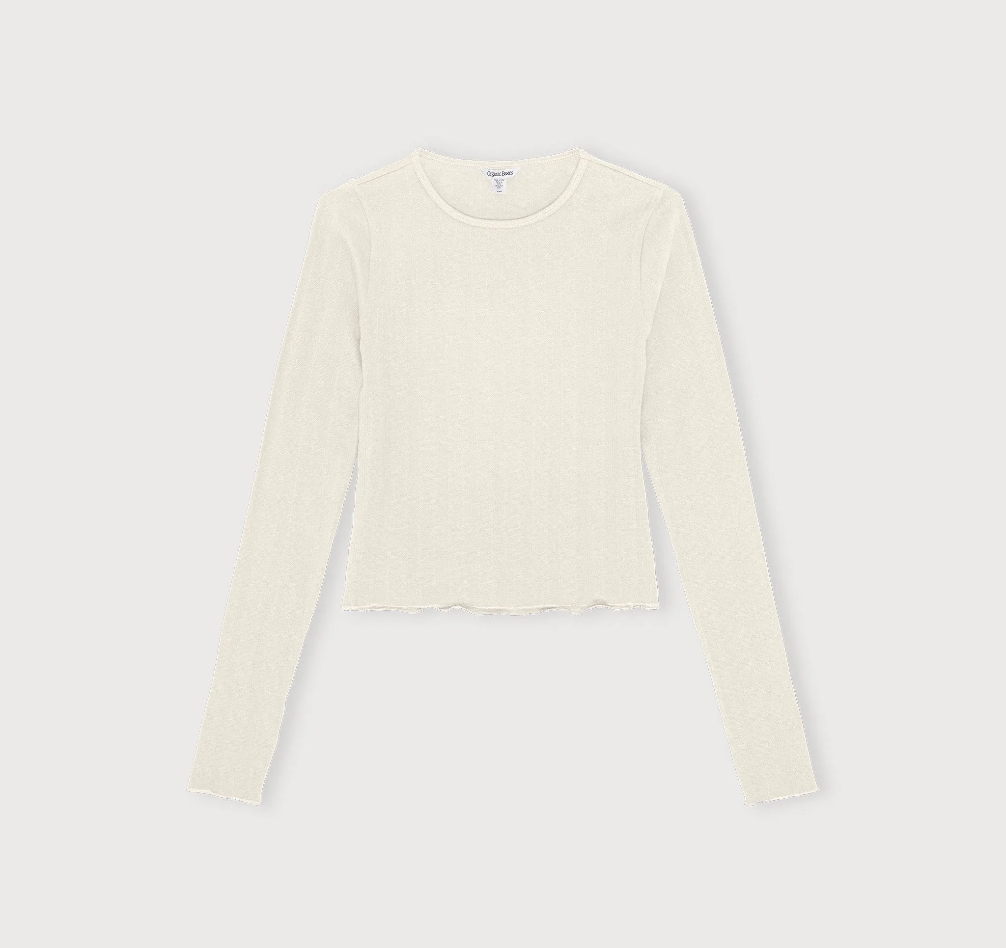 Pointelle Long Sleeve Tee sold by Organic Basics
