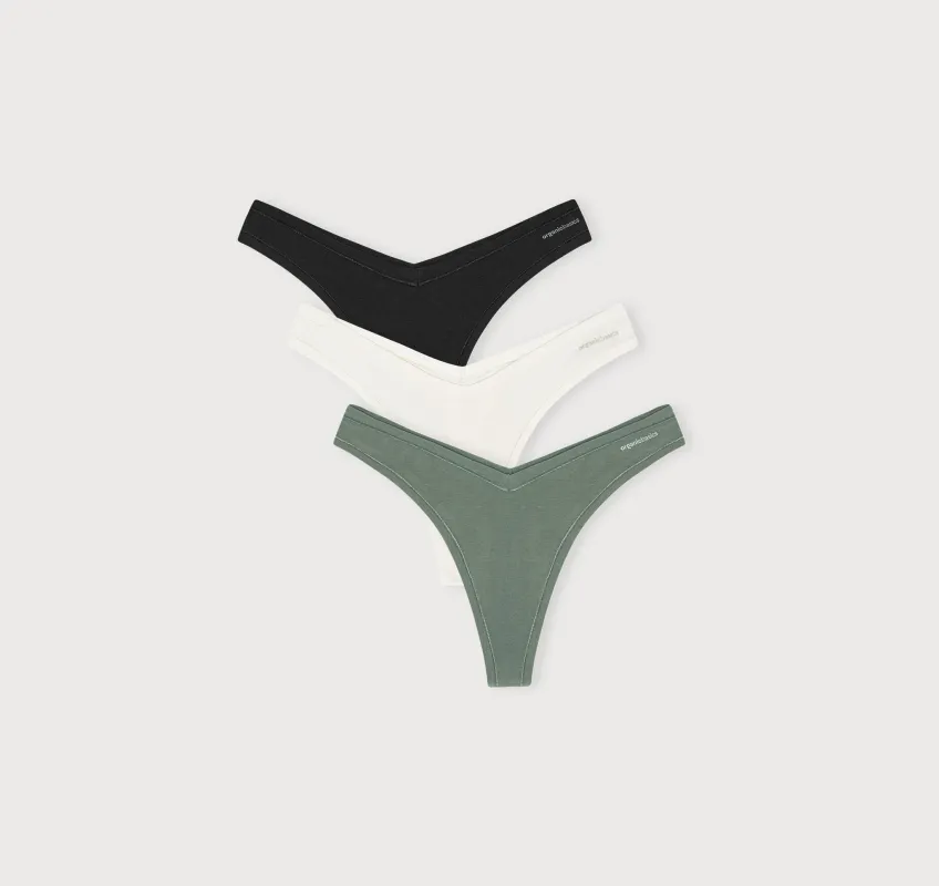 Flex Thong 3-pack sold by Organic Basics