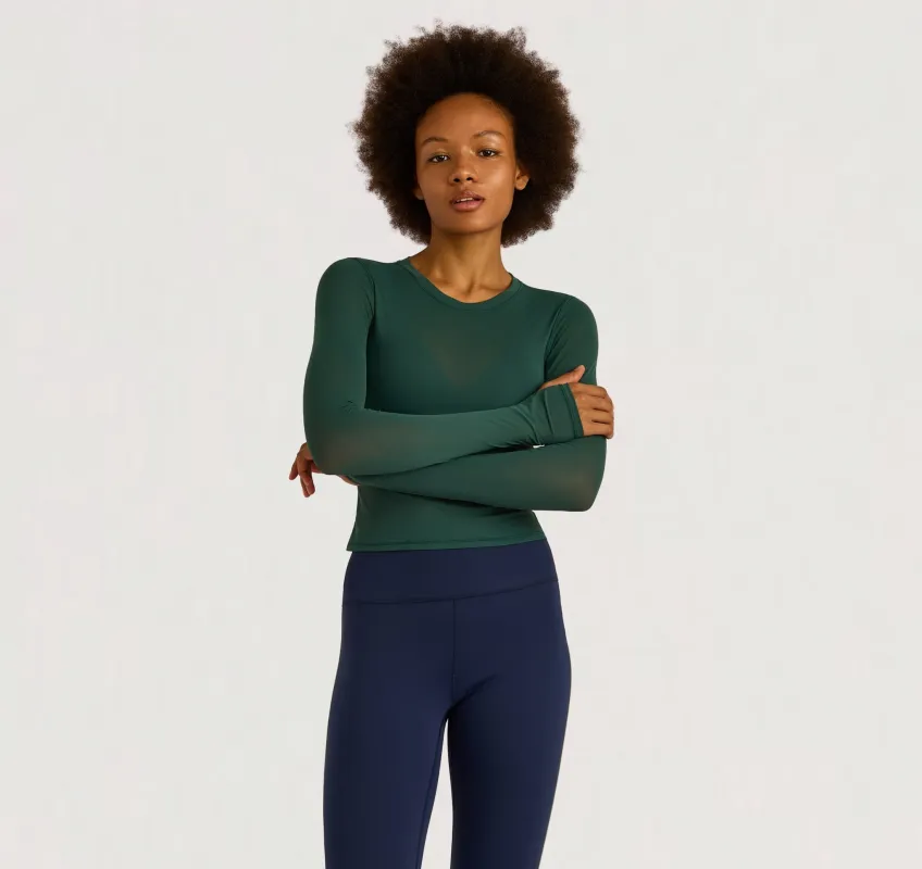 Active Mesh Long  Sleeve Tee sold by Organic Basics