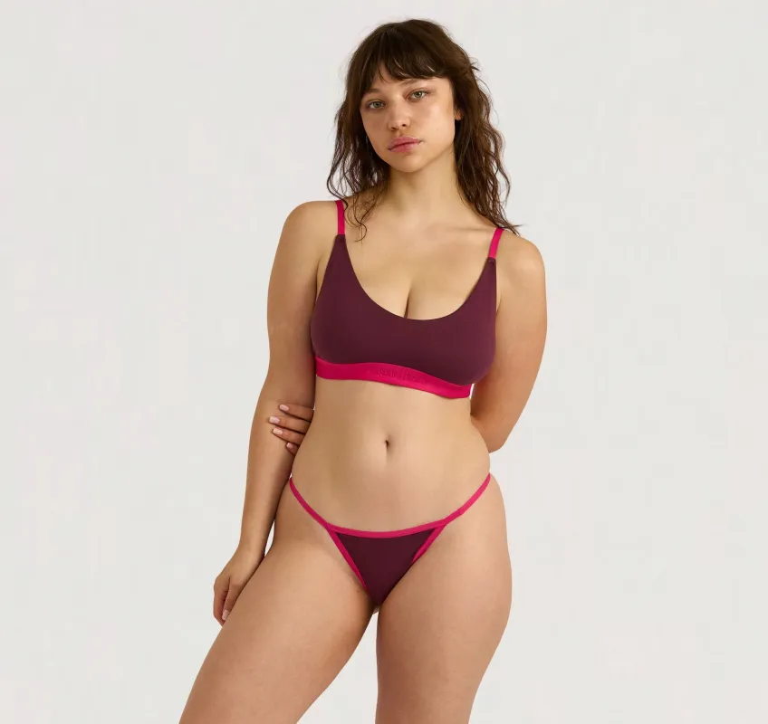 Core Play Open Back Scoop Bralette sold by Organic Basics