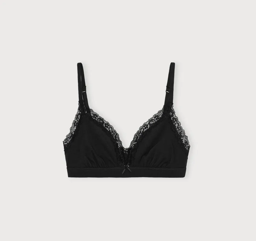 Flex Lace Triangle Bralette sold by Organic Basics