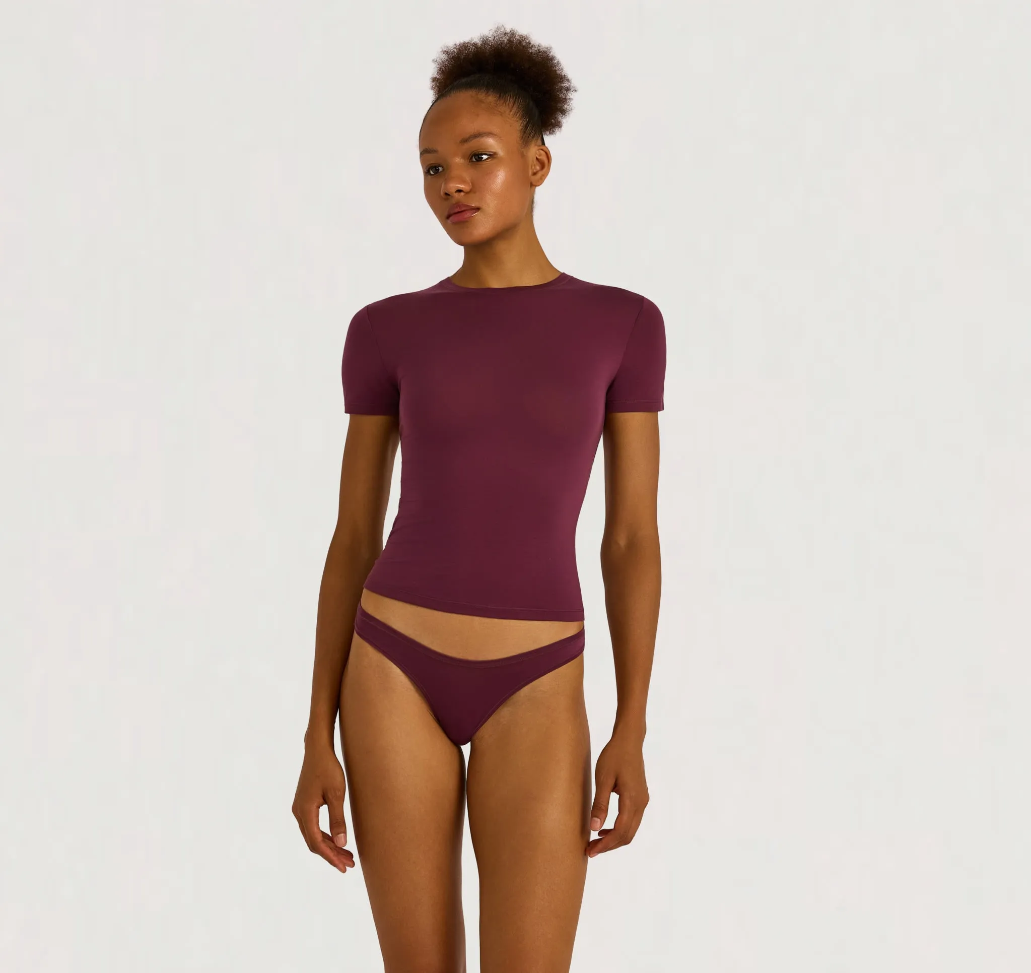 Soft Touch Veil Tee sold by Organic Basics