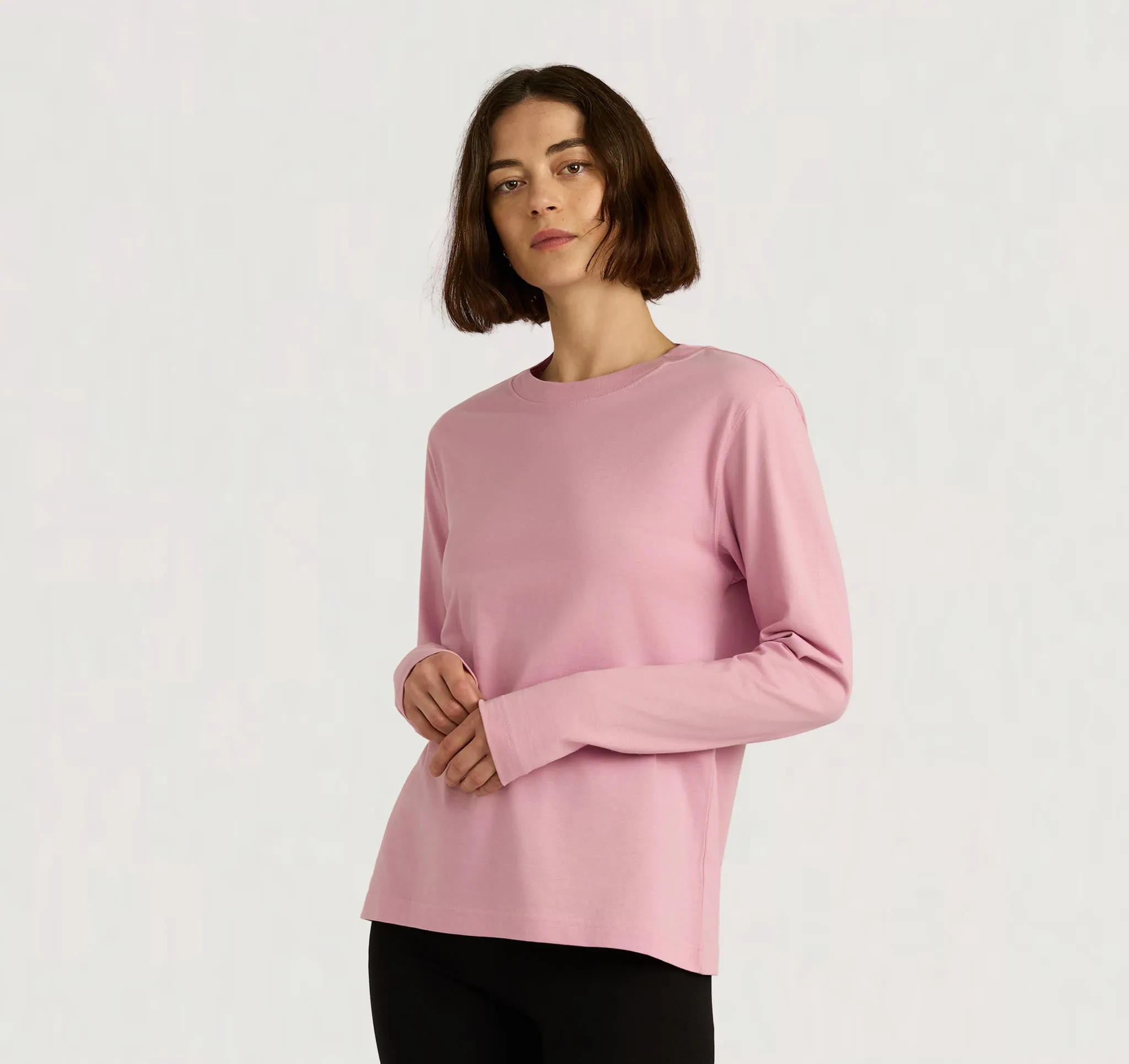 True Heavy Boxy Long Sleeve Tee sold by Organic Basics product image thumbnail 4
