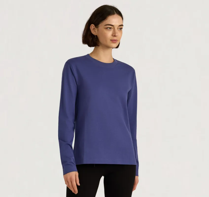 True Heavy Boxy Long Sleeve Tee sold by Organic Basics