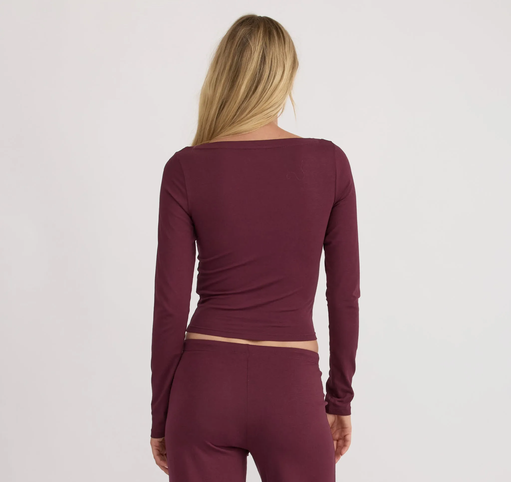 Everyday Scoop Neck Long Sleeve Tee sold by Organic Basics product image thumbnail 3