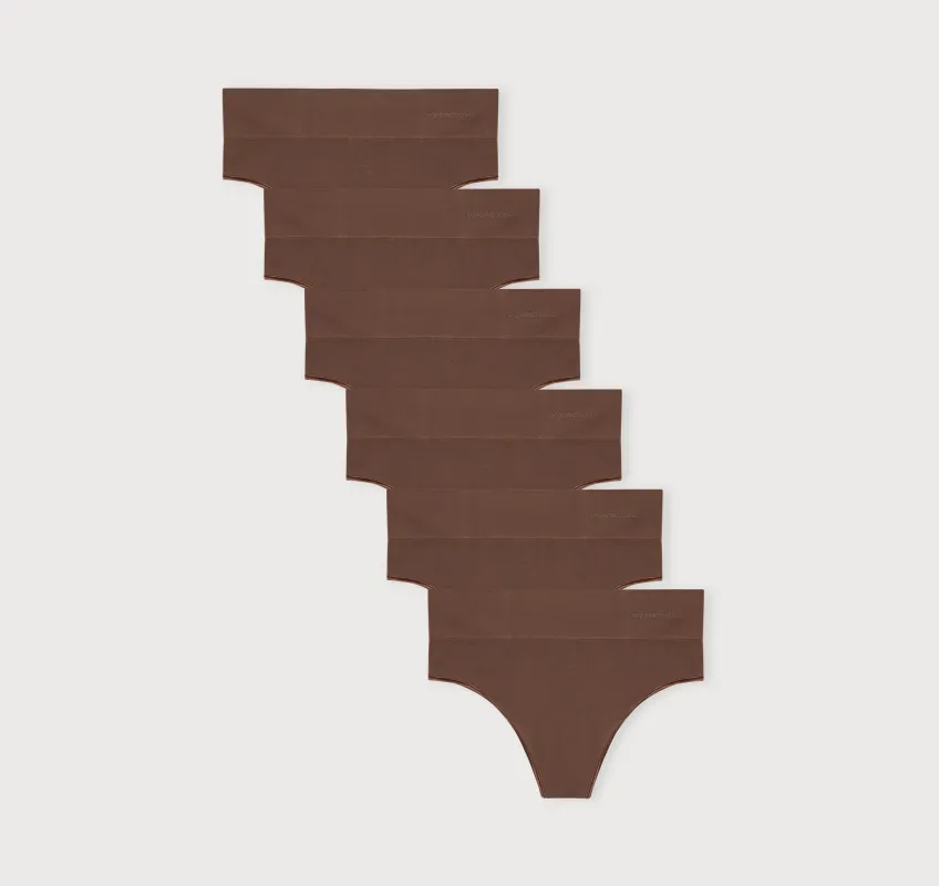 Smooth Thong 6-Pack sold by Organic Basics