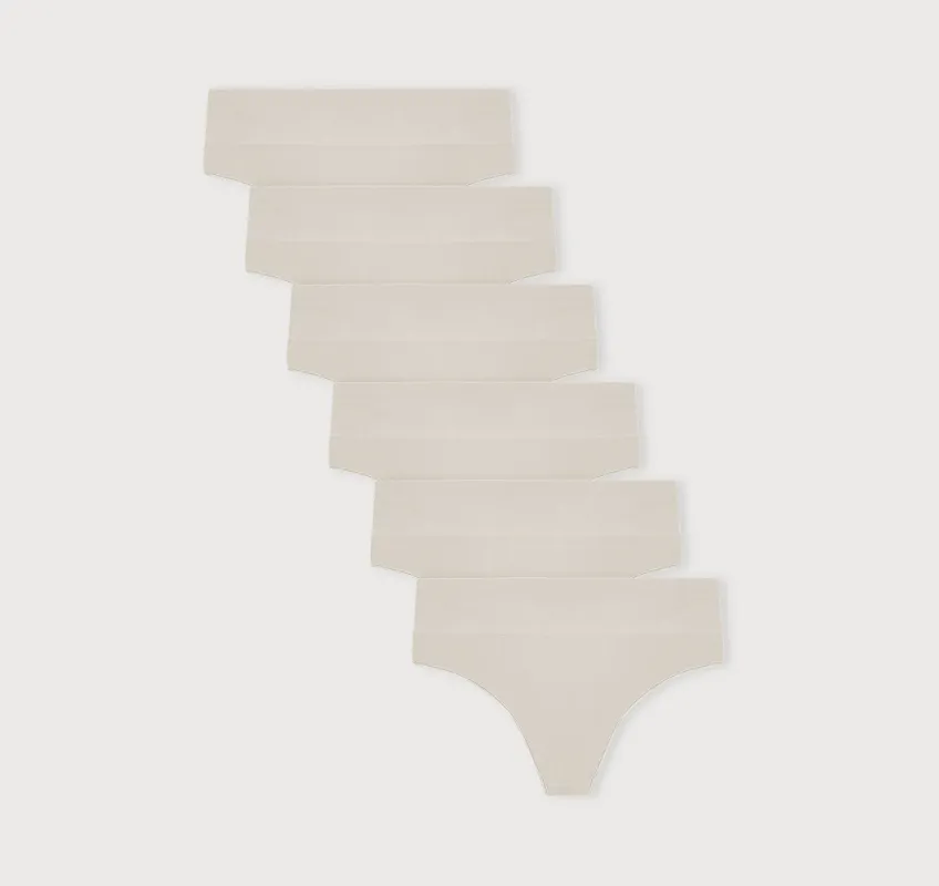 Smooth Thong 6-Pack made by Organic Basics