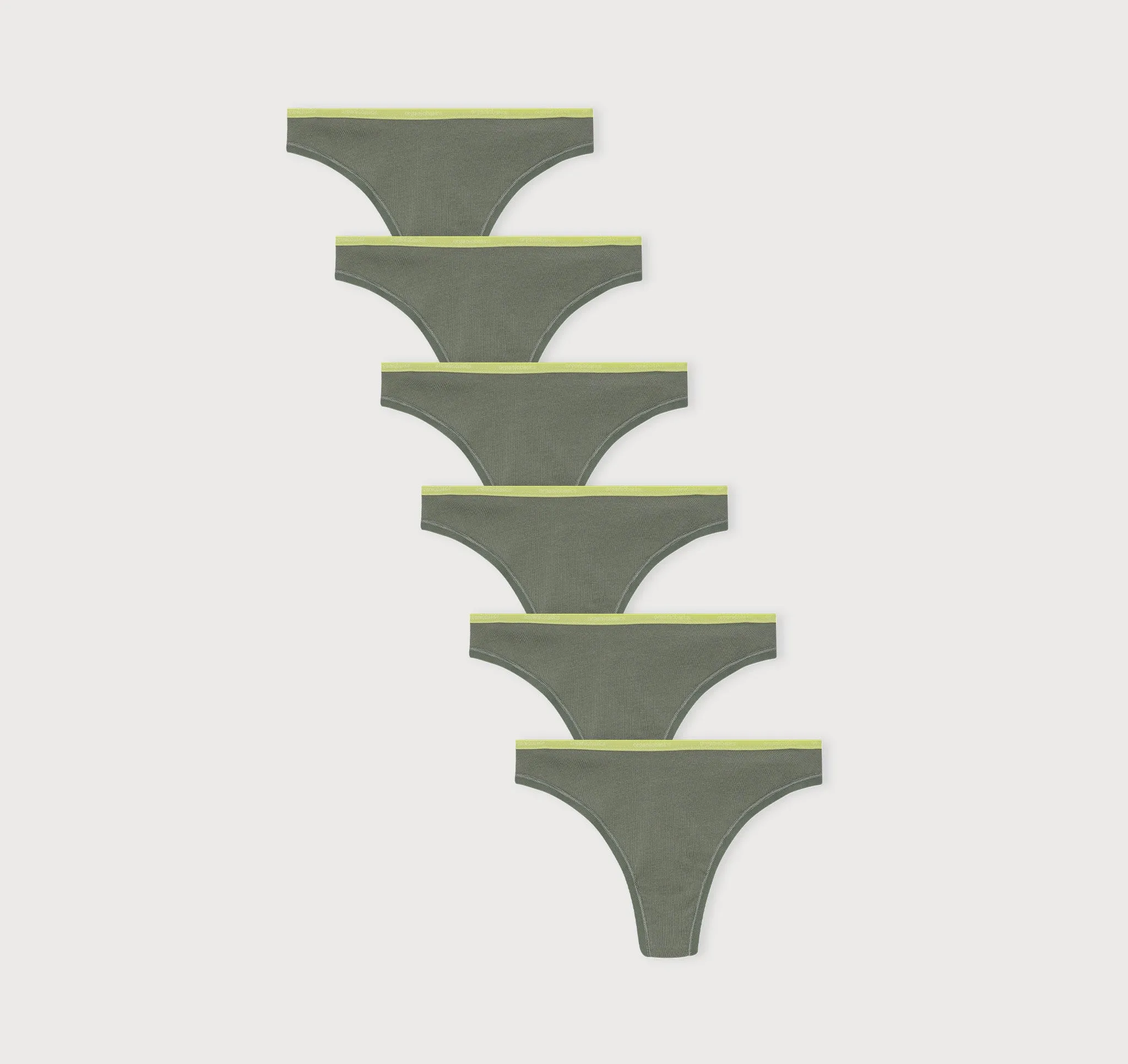 Core Thong 6-Pack sold by Organic Basics