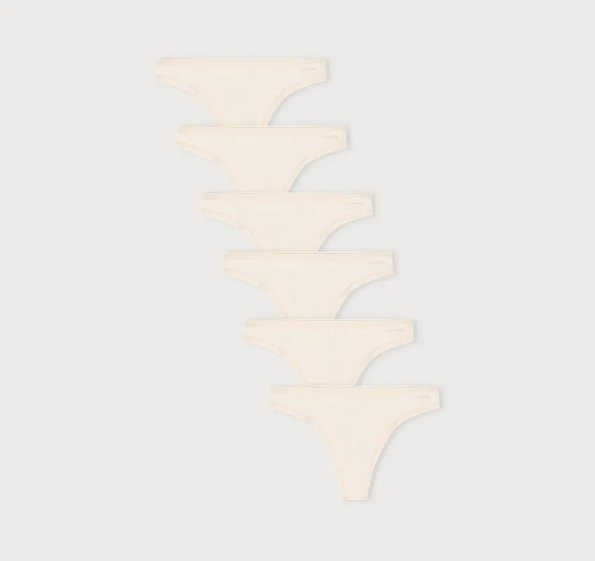 Core Thong 6-Pack sold by Organic Basics